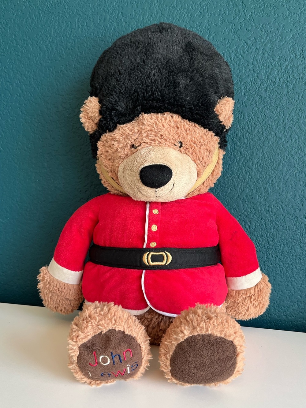 John Lewis Teddy Bear Guard London British Costume Queens Kings Plush Toy